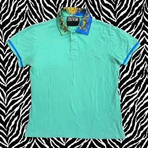 ★ Teal Versace Jeans Couture Polo Shirt ★